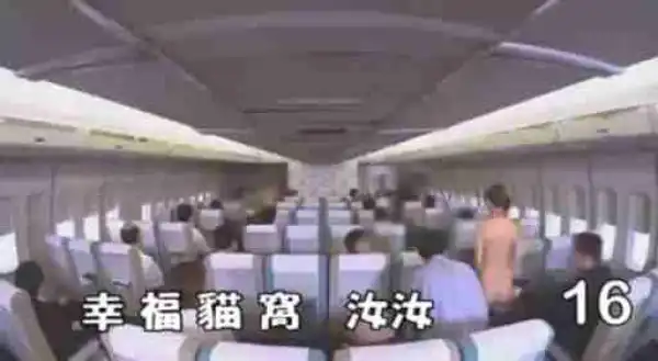 +18 Airplane where Naked Air Hostesses serve First Class
